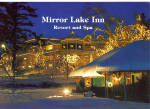 Mirror Lake Inn Resort and Spa at Christmas Large Postcard lp0502
