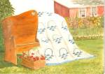Amish Quilts Postcard from a Painting by Susie Riehl lp0883