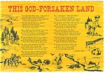 This God-Forsaken Land Juanita Leach Poem Postcard n0869