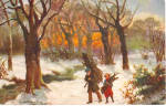 Winter Firing Raphael Tuck Postcard n1366