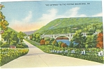 Gateway to the Pocono Mountains PA Postcard p10276