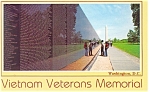 Vietnam War Memorial Washington DC Postcard p10331