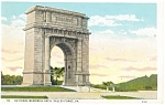 Valley Forge PA National Memorial Arch Postcard p10410