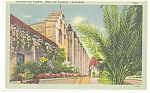 Mission San Gabriel CA Postcard p11011 1941