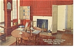 Valley Forge PA Headquarters Dining Room Postcard p11227