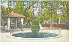 St Petersburg FL Williams Park Fountains Postcard p11317