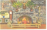 Endless Caverns VA Fireplace in the Lodge Postcard p11370