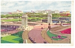 Chicago IL Plaza at Grant Park Postcard p12156 1940
