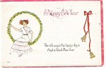 New Years Card Vintage Postcard p12353 ca 1914