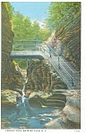 Fairies Pool Watkins Glen NY Postcard p12663 1936