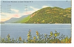 Lake George NY Deer Leap Mountain Postcard p13167