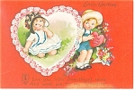 Love s Greeting Valentine  Postcard p13591