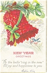 New Year Greetings Postcard p13602