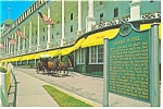 Mackinac Island MI Grand Hotel Marker Postcard p14370