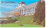 Mackinac Island MI The Grand Hotel Postcard p14413 1965