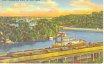 Mississippi River at St Paul  MN Postcard p15407