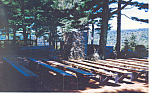 Pulpit Cathedral of the Pines  Rindge NH Postcard p15722