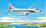 Eastern Airlines Silver Falcon  Postcard p16381