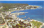 Harbor Mackinac Island Michigan  Postcard p16714