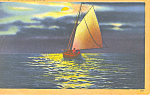 Sailing Under the Silvery Moon Postcard p16906