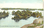 Out of Sight Channel Thousand Islands NY  Postcard p17465