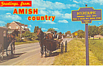 Amish Courting Buggy, Intercourse, PA Postcard p17695