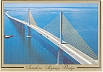 Florida Sunshine Skyway Bridge Postcard p1787