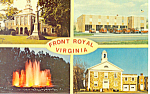  Front Royal VA Four Views Postcard p18284