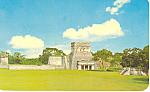 Temple of the Jaguars Yucatan Mexico Postcard p18714 1970