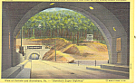 Twin Tunnels Pennsylvania Turnpike Postcard p19352