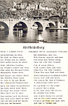 Poem Alt Heidelberg Germany RPPC p19530
