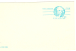 UX89   12 Cent Isaiah Thomas Light Blue Postal Card
