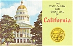 Sacramento CA State Capitol Postcard p2102