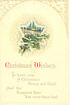 Christmas Wishes Postcard p21196