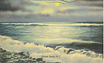 Moonlight tints the Surf with Silver Postcard p21846
