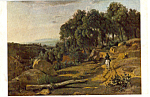 A View Near Volterra Corot Postcard p24856