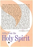 Gifts From the Holy Spirit  Postcard p2792
