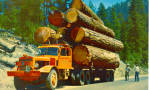 Logging Truck Postcard p28038