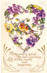 Best Wishes Postcard p28175