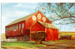 Amish Barn with Hex Signs Postcard p28661
