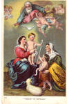 Virgin of  Seville Artwork Religious Postcard p30276