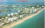 Ft Lauderdale Florida Aerial View of Beach Hotels p31959