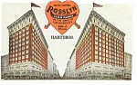 Hotel Rosslyn Los Angeles CA Postcard p3316