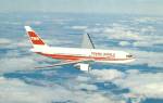 TWA Trans World Airlines  767  in flight p33668