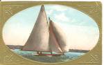 Sail Boat on a Divided Back 1909 postcard p35743