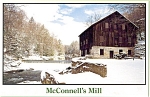 McConnells Mill in Winter Lawrence County PAPostcard p3584