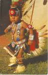 Cherokee NC Young Indian Dancer postcard p35862