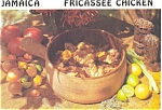 Jamaica Fricassee Chicken Recipe Postcard p4687