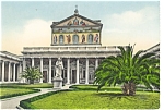 Basilica of St. Paul  Rome Italy  Postcard p4715