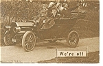 We re Off Postcard Car 1910s p6804